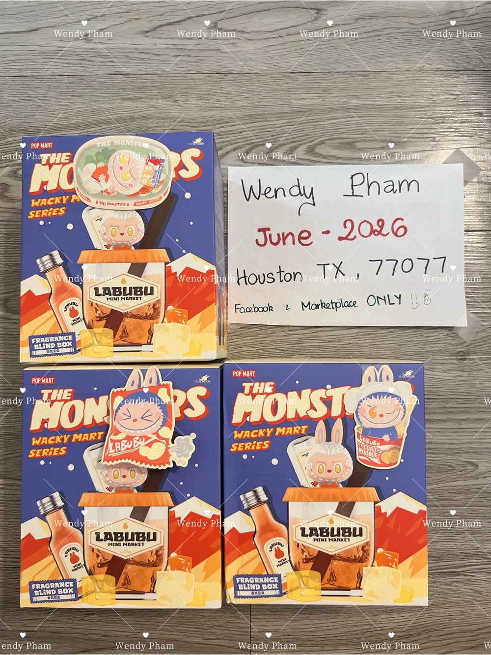 Pop Mart The Monsters Wacky Mart Fragrance (blue-orange-brown) (Asian exclusive)